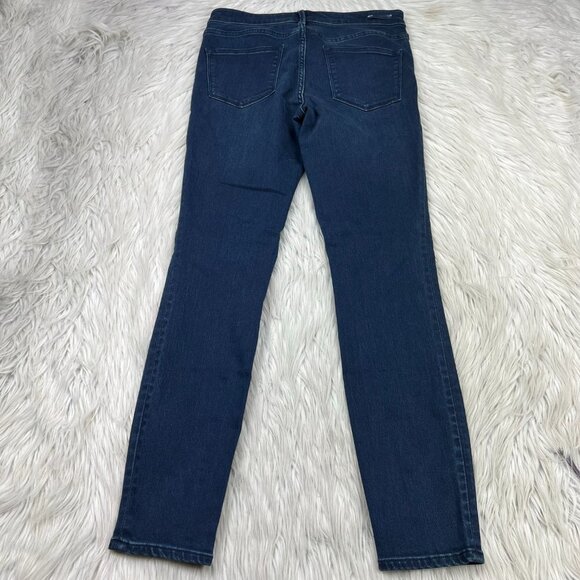 Pilcro and the Letterpress Women's Dark Wash Serif Skinny Jeans - Picture 6 of 7